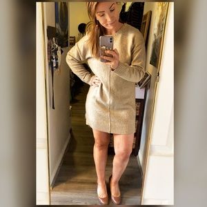 Sweater Dress (cream/beige)
